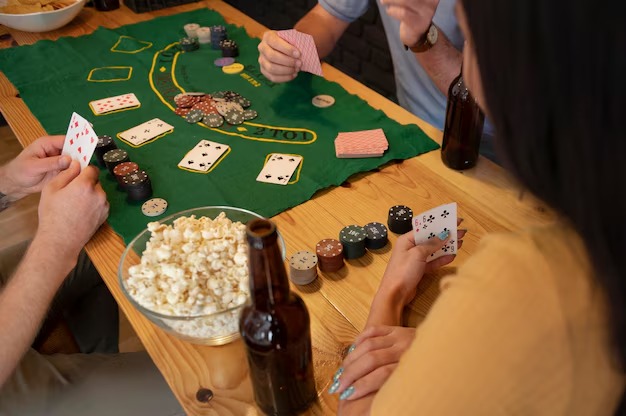 Live dealer blackjack table with professional croupier